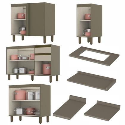 Imagem de Cozinha Completa de Canto 11 Peças Connect - Móveis Henn