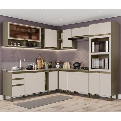 Imagem de Cozinha Completa de Canto 11 Peças Connect - Móveis Henn