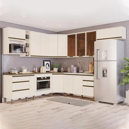 Imagem de Cozinha Completa de Canto 13 Peças Connect - Móveis Henn