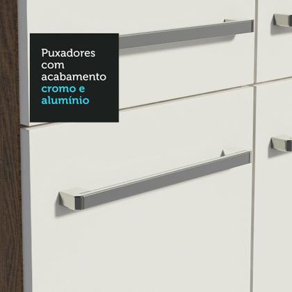 Imagem de Cozinha Completa de Canto Reto Madesa Emilly Love com Armário e Balcão 13 Portas 1 Gaveta