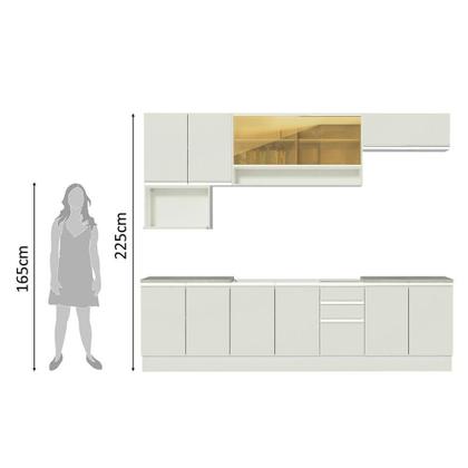 Imagem de Cozinha Completa Genova com Armário e Balcão sem Tampo e Pia