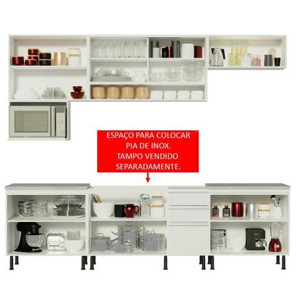 Imagem de Cozinha Completa Genova com Armário e Balcão sem tampo e pia
