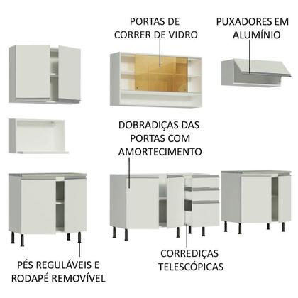 Imagem de Cozinha Completa Genova com Armário e Balcão sem tampo e pia