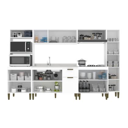 Imagem de Cozinha Completa Iara 13 Portas 1 Gaveta Branco - Jcarvalho