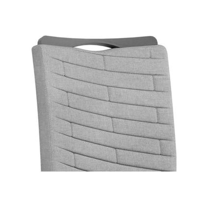 Imagem de Cozinha Completa Itália Tampo Madeirado c/ Vidro Curvo 136x136cm e 8 Cadeiras Julia Freijo/Off White - Suede Kraft - DJ Móveis