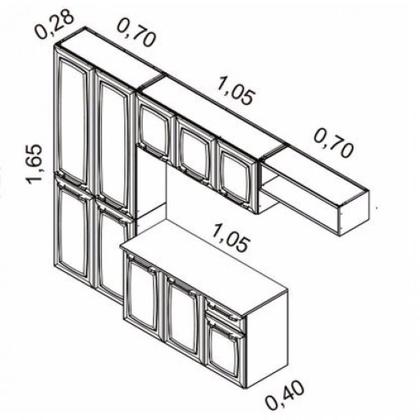 Imagem de Cozinha Completa Itatiaia Aço Amanda Com Paneleiro Duplo Armário Aéreo e Balcão Branco Nevada