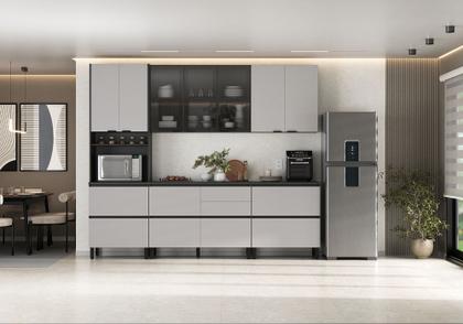 Imagem de Cozinha Completa Itatiaia Lumina aéreo 2 Portas 270cm em Madeira MDF