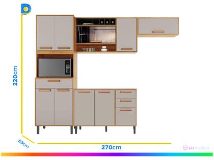 Imagem de Cozinha Completa Itatiaia Nápoles com Balcão