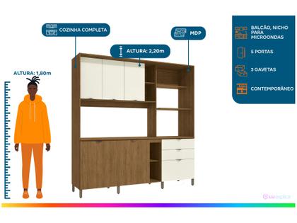 Imagem de Cozinha Completa Kappesberg com Balcão