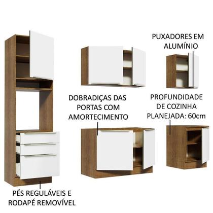 Imagem de Cozinha Completa Madesa Armário E Balcão 7 Portas 3 Gavetas
