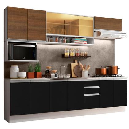 Imagem de Cozinha Completa Madesa Genova com Armário e Balcão (Sem Tampo e Pia)