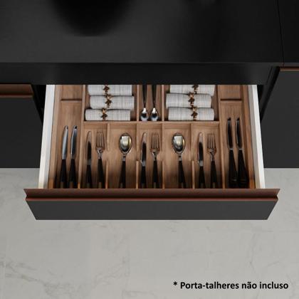 Cozinha Completa Madesa Reims 310001 com Armário e Balcão - Preto/Rustic Imagem de Cozinha Completa Madesa Reims 310001 com Armário e Balcão - Preto/Rustic
