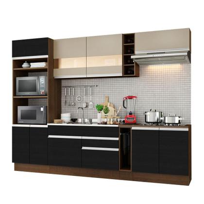 Imagem de Cozinha Completa Madesa Vicenza com Armário e Balcão (Sem Tampo e Pia)