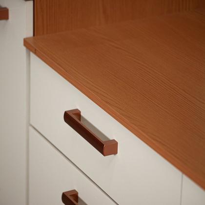 Imagem de Cozinha Completa Modulada 4 Peças 100% MDF Bege/Freijo