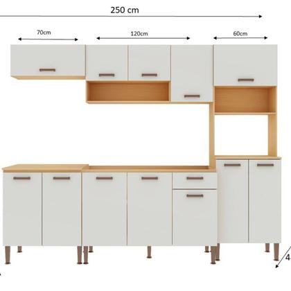 Imagem de Cozinha Completa Modulada 5 Peças 100% Mdf