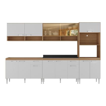 Imagem de Cozinha Completa Modulada com Armário e Balcão 5 Pçs Paris Multimóveis MP2225