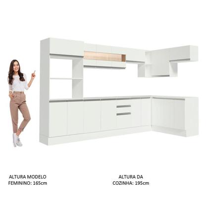 Imagem de Cozinha Completa Modulada de Canto Smart MDF Madesa