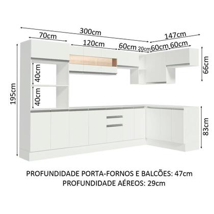 Imagem de Cozinha Completa Modulada de Canto Smart MDF Madesa