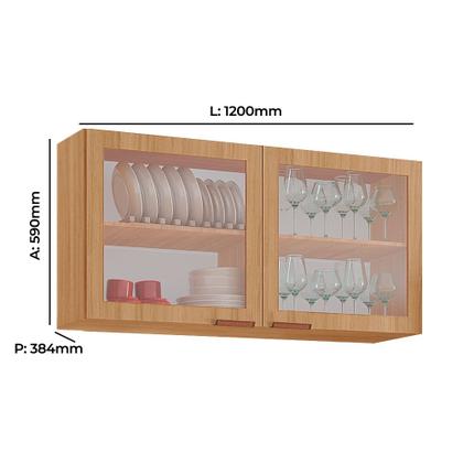 Imagem de Cozinha Completa Modulada Tuboarte Marta 100% MDF com 7 Portas e 1 Gaveta