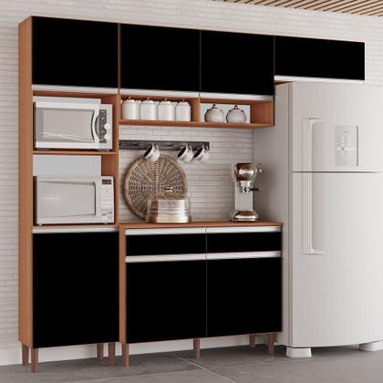 Imagem de Cozinha Completa Modulada Virginia New 100% MDF Tuboarte 7 Portas e 2 Gavetas