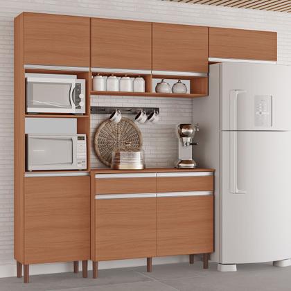 Imagem de Cozinha Completa Modulada Virginia New 100% MDF Tuboarte 7 Portas e 2 Gavetas