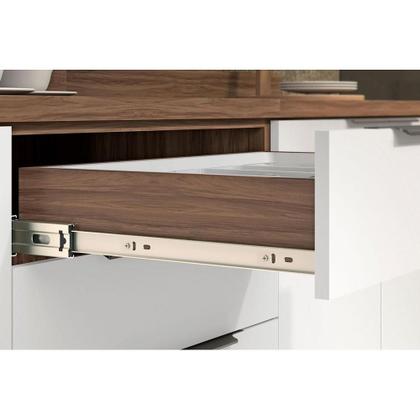 Cozinha Completa Nesher Donna 5 Peças CZ18 Cor Nogal/Branco