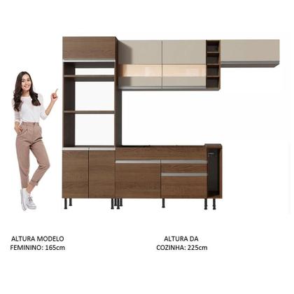Imagem de Cozinha Completa Vicenza com Armário e Balcão + Tampo Madesa