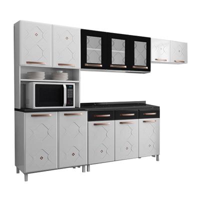 Imagem de Cozinha de Aço Completa Telasul Mirage Com Balcão Branco/Preto