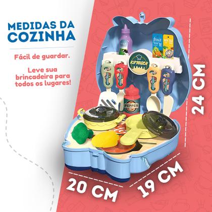 Imagem de Cozinha De Brinquedo Completa Infantil Kit Maleta Chef Toys