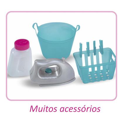 Imagem de Cozinha e Lavanderia Infantil Completa Sai Água - Magic Toys