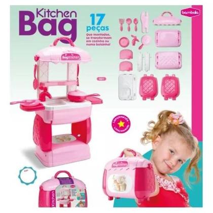 Imagem de Cozinha Infantil Bag Kitchen Maletinha Rosa