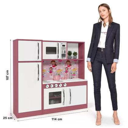 Imagem de Cozinha Infantil com Refrigerador Diana em MDF- GKMOVEIS