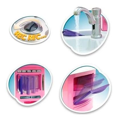 Imagem de Cozinha Infantil Completa C/ Pia Fogão Forno Sai Água - Big