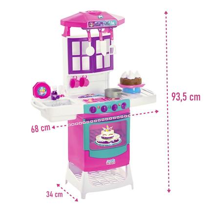 Imagem de Cozinha Infantil Completa Meg Doll C/ Som Luz Sai Água - Magic Toys