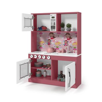 Imagem de Cozinha Infantil Diana Em Mdf Branco/Rosa - Ofertamo