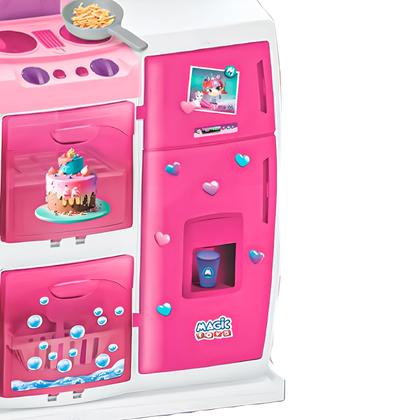 Imagem de Cozinha Infantil Master Magic Com 26 Acessórios Comidinha - Magic Toys