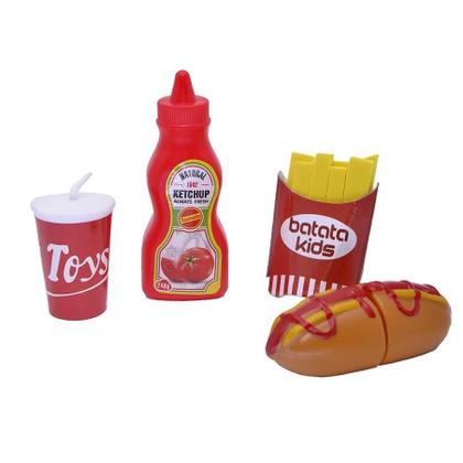 Imagem de Cozinha Infantil Princesa Menina Branco Mercadinho 51Pç