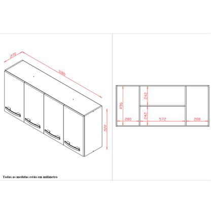 Imagem de Cozinha Íris Completa com Balcão Rosa e Cooktop 4 Bocas MB1 300cm