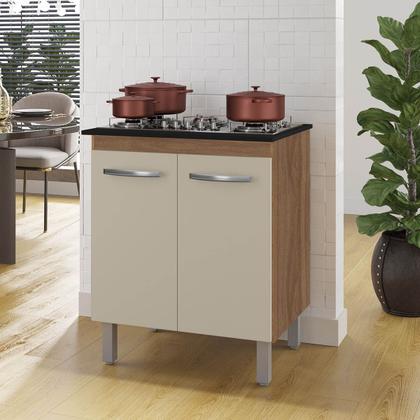 Imagem de Cozinha Íris Completa com Balcão Rosa e Cooktop 4 Bocas MB1 300cm