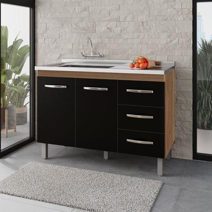 Imagem de Cozinha Íris Completa com Balcão Rosa e Cooktop 4 Bocas MB1 300cm