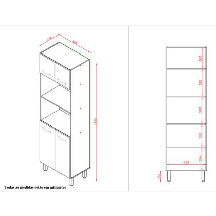 Imagem de Cozinha Íris Completa com Balcão Rosa e Cooktop 4 Bocas MB1 300cm