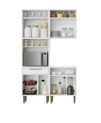 Imagem de Cozinha Lorena 7 Pts C/ Fruteira Kaiki Móveis - Branco