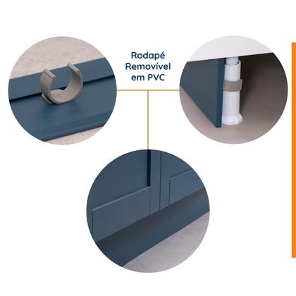 Imagem de Cozinha Modulada 2 Peças com Balcão e Armário Aéreo Arizona CabeCasa MadeiraMadeira