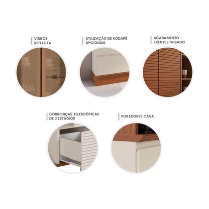 Imagem de Cozinha Modulada  270cm c/ Aéreos Balcões e Nichos 100% MDF