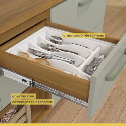 Imagem de Cozinha Modulada 3 Peças Ripado Princesa 100% Mdf