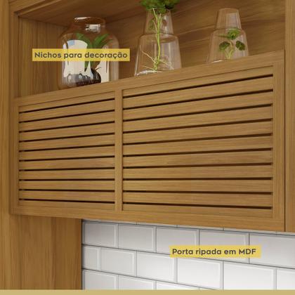 Imagem de Cozinha Modulada 3 Peças Ripado Princesa Nesher 100% MDF