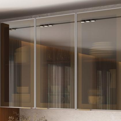 Imagem de Cozinha Modulada 4 Peças 8 Portas 5 Gavetas Nicho p/Forno MDF Dodradiças Slow Motion Lúmina Itatiaia