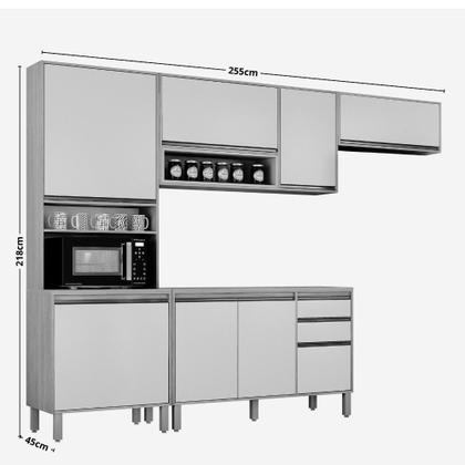 Imagem de Cozinha Modulada 4 Peças com Tampo Eduarda Plus CHF