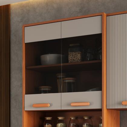 Imagem de Cozinha Modulada 6 Peças 15 Portas 2 Gavetas Paneleiro para Fono Itafriz Itatiaia