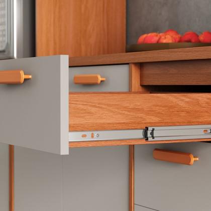 Imagem de Cozinha Modulada 6 Peças 15 Portas 2 Gavetas Paneleiro para Fono Itafriz Itatiaia